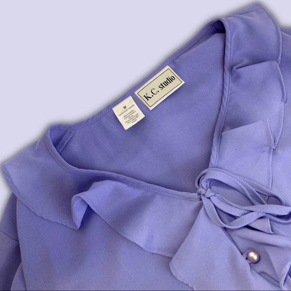 VINTAGE | Lavender K.C. Studio Blouse - Picture 4 of 5